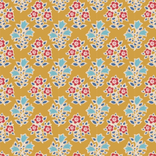 Tilda Patchwork Stoff Baumwolle - Jubilee - Farm Flowers Mustard
